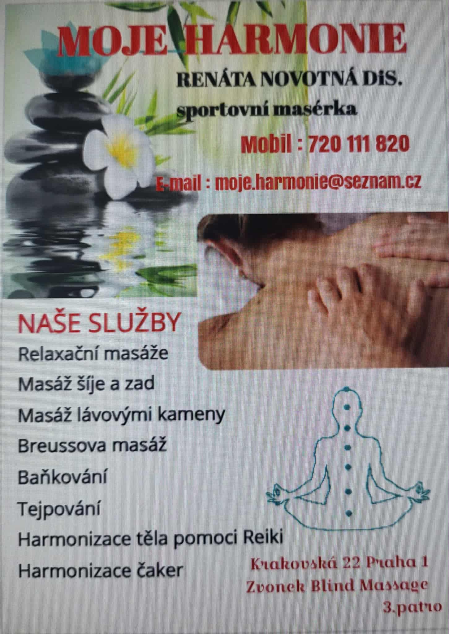 Renáta Novotná,Blind masáže